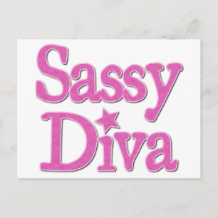 Sassy Diva Vykort