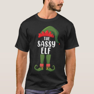 Sassy Elf Matching Family Group jul Party T Shirt