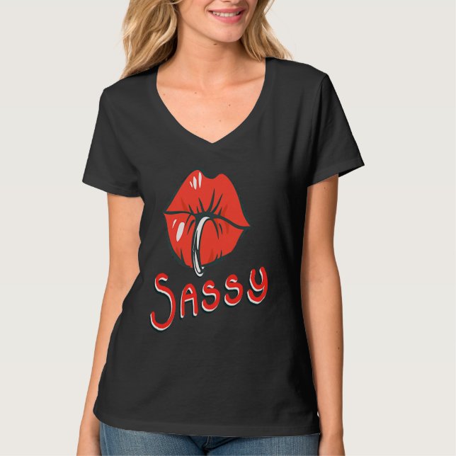 Sassy Fabulous Sarcastic And With Attitude Cute Ki T Shirt (Framsida)