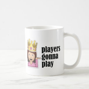 Sassy flicka Emoji - spelare som går att leka Kaffemugg