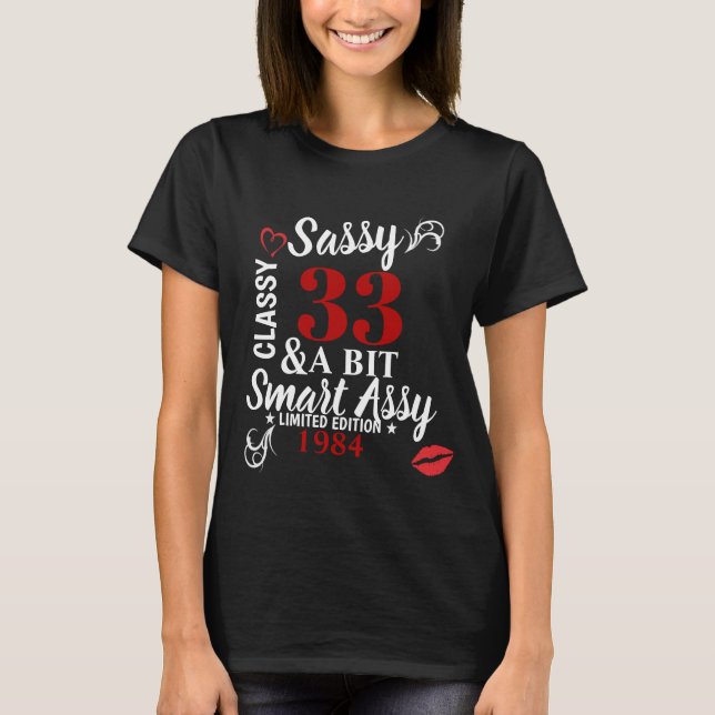 Sassy flott A bet den smart T Shirt (Framsida)