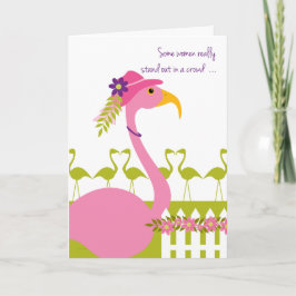 Sassy flott Flamingo för mamma på mors dag Kort