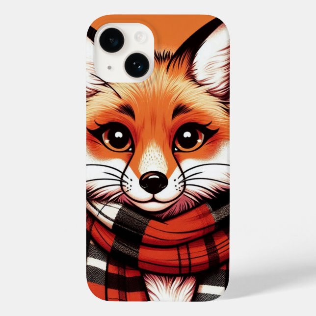 Sassy Fox med en scarf (Baksida)