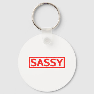 Sassy frimärke nyckelring