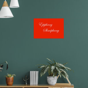 Sassy Funny Epiphany Ord Art Red Print Poster