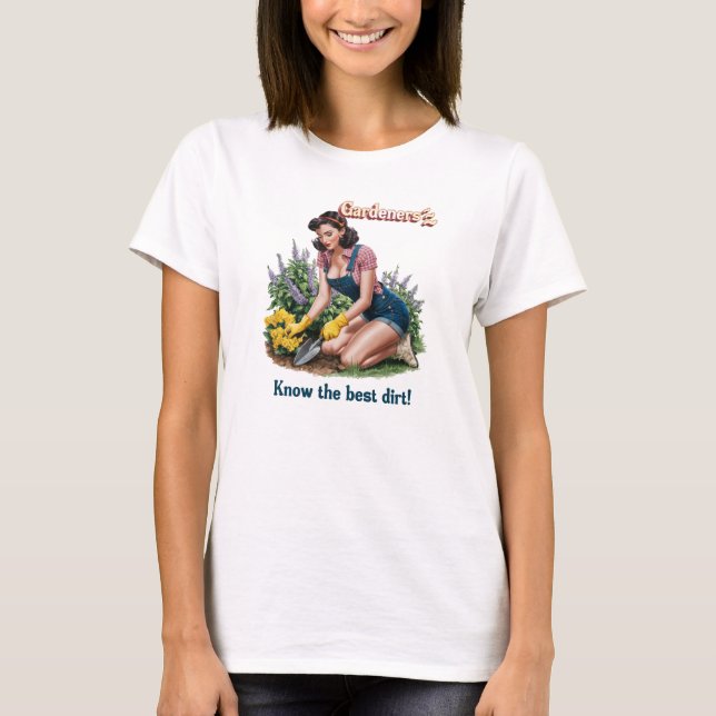 Sassy Gardeners känner till den bästa smutsen T Shirt (Framsida)