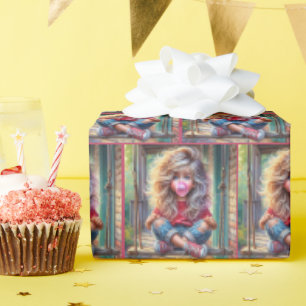 Sassy Girl Blobegum Bubble Presentpapper