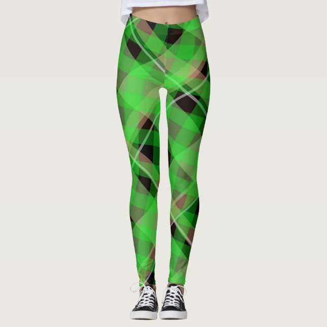 Sassy Girl Cute Irish St. Patrick's Day Play Leggings (Framsida)