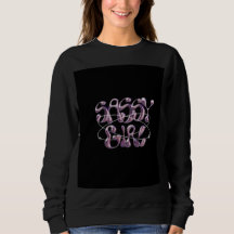 Sassy Girl Svart Hoodie | Attityd Hoodie för tjej