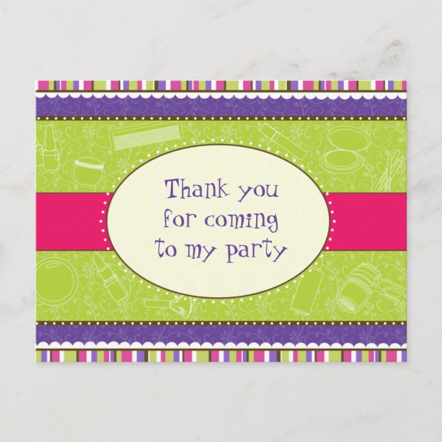 Sassy Girl Tack vykort (Framsida)