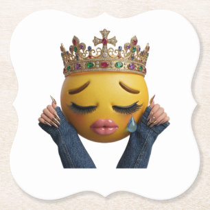 Sassy Gråtande Emoji Partyballong - Dramatisk Föde Underlägg Papper