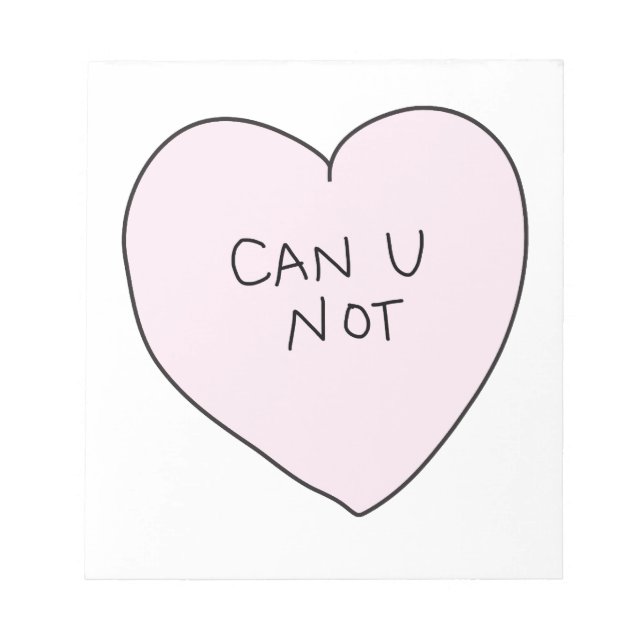 Sassy Heart: Kan inte Anteckningsblock (Framsida)