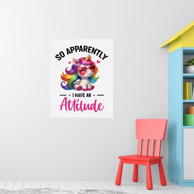 Sassy i har en attityd poster (Barnkammare 1)