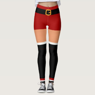 Sassy Jultomten jul Black and Red Leggings