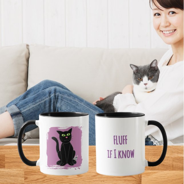 Sassy Katt Meme Design | Sarksatisk Katt Humor Mugg (Skapare uppladdad)