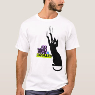 Sassy kattcitat – “Jag gör vad jag vill & Katt reg T Shirt