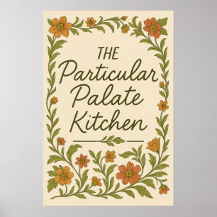 Sassy Kitchen Särskild Palett Kräsna Kockaffisch Poster