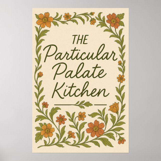 Sassy Kitchen Särskild Palett Kräsna Kockaffisch Poster (Framsidan)