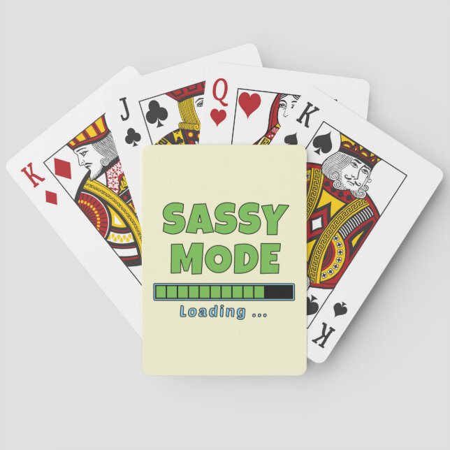 Sassy läge laddar… casinokort (Baksidan)