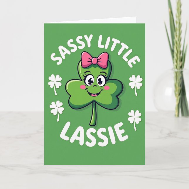 Sassy Lassie-klöver Roligt Kort (Framsida)