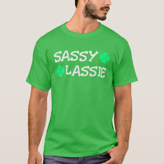 Sassy Lassie Roligt St. Patrick's Day Kvinnor Flic T Shirt