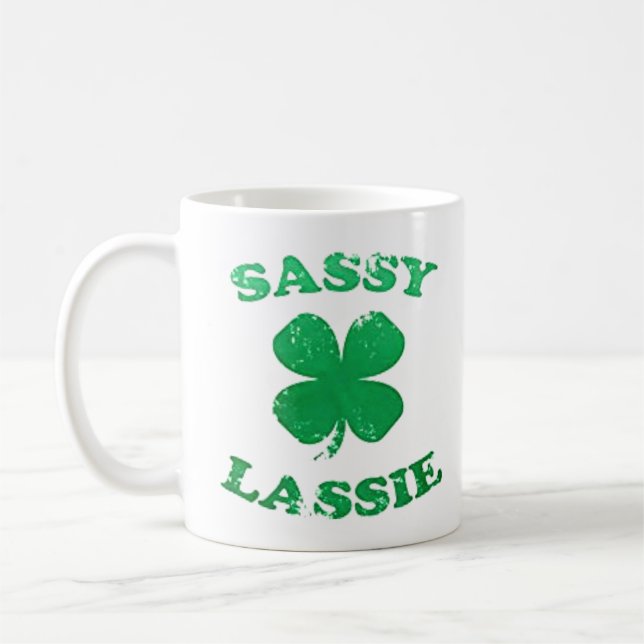 Sassy Lassie St. Patrick Day Tee Kaffemugg (Vänster)