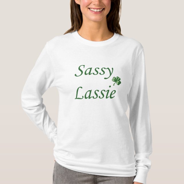 Sassy Lassie Tee Shirt (Framsida)