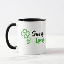 Sassy Lassy med Shamrock-mugg