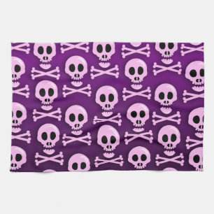 Sassy Lila Skull Kökshandduk