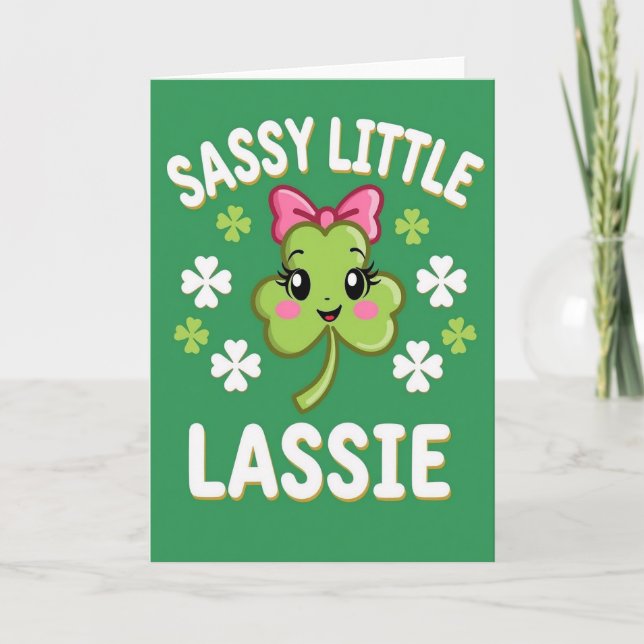 Sassy Little Lassie-kort Kort (Framsida)