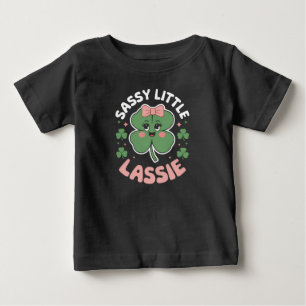 Sassy Little Lassie Roligt St Patrick's Day T Shirt
