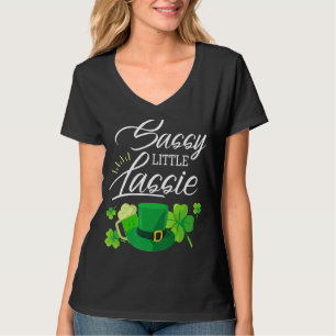 Sassy Little Lassie St patrick's day Funny T Shirt