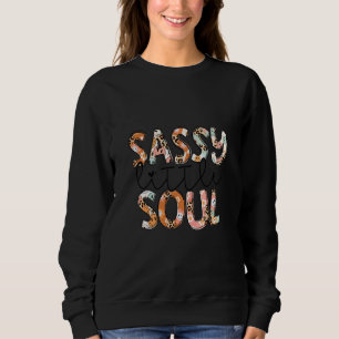 Sassy Little Soul Leopard Blommig T Shirt