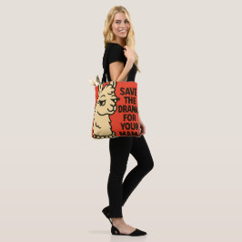 Sassy Llama Attitude - Quirky Farm Animal Illustra Tygkasse