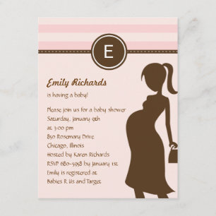 Sassy Mamma Baby Shower-inbjudan - Rosa Inbjudningar