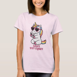 Sassy men Klassig – Glamour Enhörning T Shirt