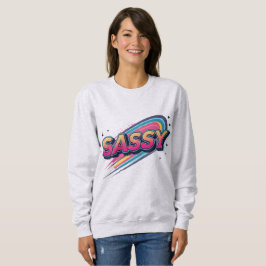 Sassy – Moderne typografi för gatudräkter med fräc T Shirt