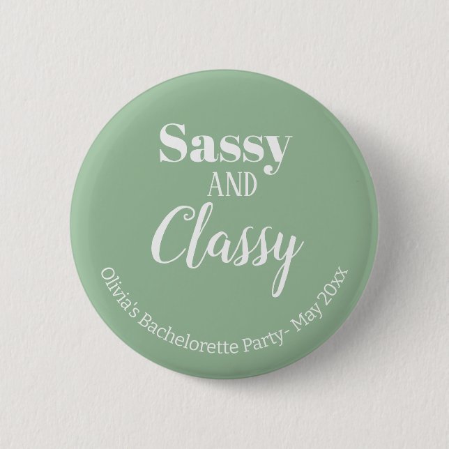 Sassy Möhipparty Knapp (Framsida)