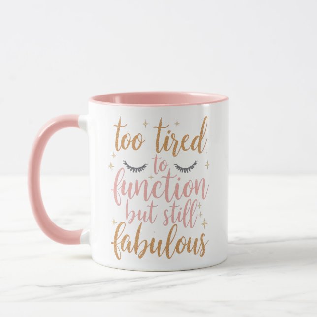 Sassy Mom Life Humor with Lashes Mugg (Vänster)