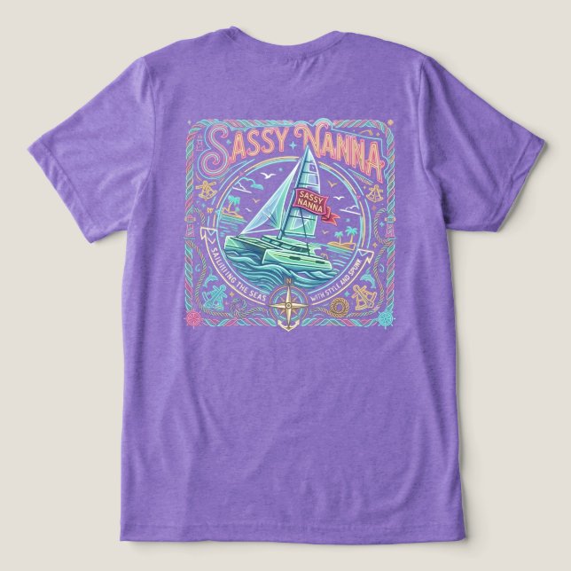 Sassy Nanna T Shirt (Design Baksida)