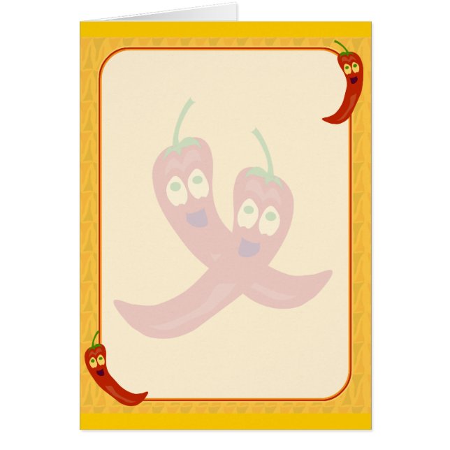 Sassy Pepper Hälsningskort (Framsidan)