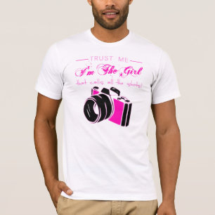 Sassy Photograf Camera Girl T Shirt