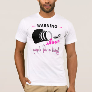 Sassy Photograf Camera Girl T Shirt