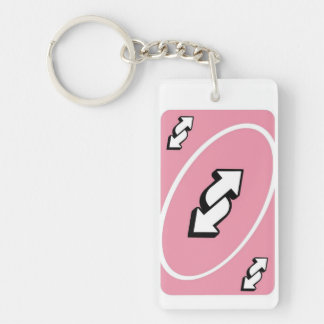 Sassy Pink UNO Reverse Card Keychain – Meme Lover