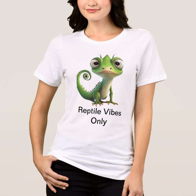Sassy Pocket Lizard - endast reptilvibes T Shirt (Framsida)