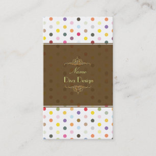 Sassy Polka dots BusinessCard Visitkort