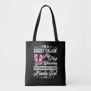 Sassy pratar Dirt Track Tävling Loving Kinda Girl Tygkasse