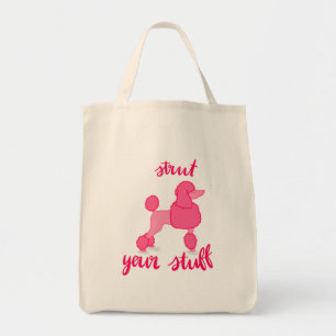 Sassy Pudel Tote Bag Tygkasse