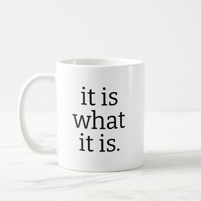 Sassy Quote Black Mug, White Ceramic Funny Coffee  Kaffemugg (Vänster)