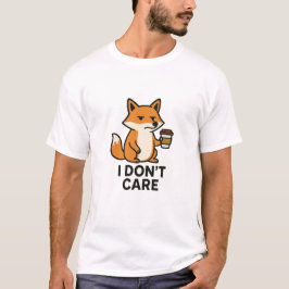 Sassy räv med kaffekopp t shirt